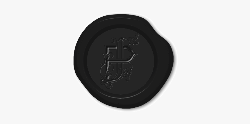 Wax Seal For Jessica Peterson By Fuzzco - Transparent Black Wax Seal, HD Png Download