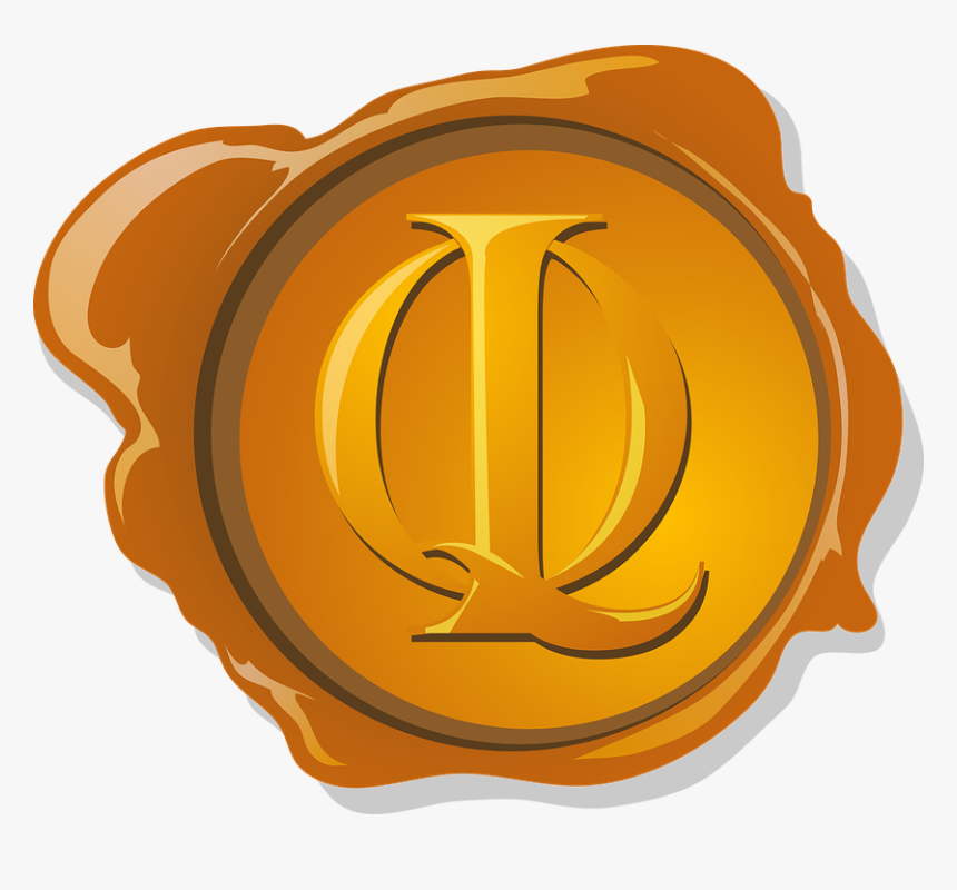 Seal, Stamp, Wax, Golden, Gold, Quality - Carimbo De Vela Png, Transparent Png