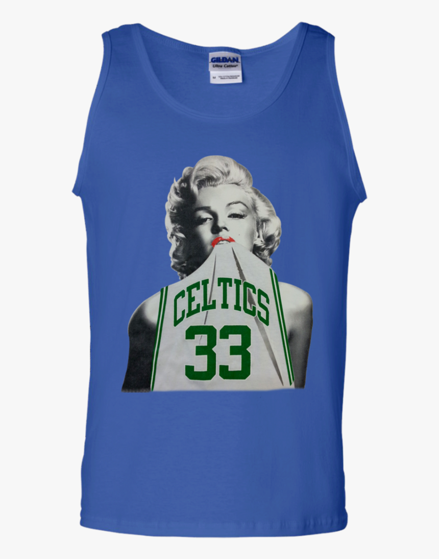 Marilyn Monroe Wearing A Larry Bird Celtics T Shirt - Marilyn Monroe Tshirt Png, Transparent Png