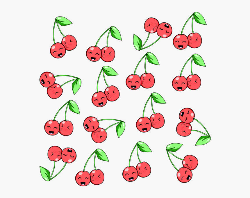 Kawaii Food Pattern - Transparent Kawaii Food, HD Png Download