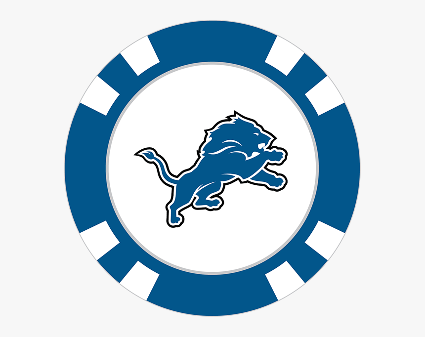 Detroit Lions Poker Chip Ball Marker - Transparent Cleveland Indians Logo, HD Png Download