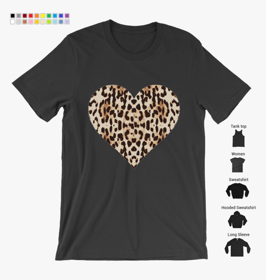 Transparent Cheetah Print Png - T-shirt, Png Download