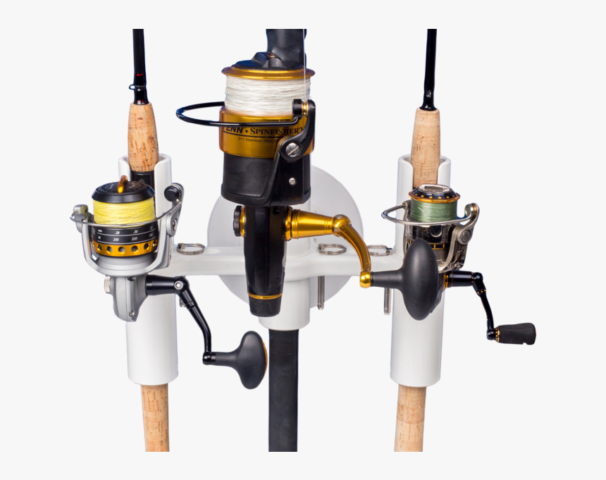 3 Fishing Rod Suction Mount Holder Rack - Fishing Reel, HD Png Download