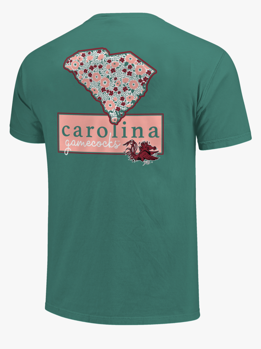 Usc Floral Bar Script Short Sleeve T Shirt 
 Class - Active Shirt, HD Png Download