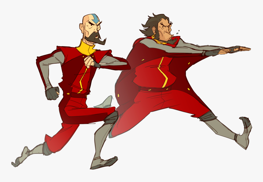 Tenzin And Bumi In Their Pajamas Are Here To Save The - Legend Of Korra Airbender Suits, HD Png Download