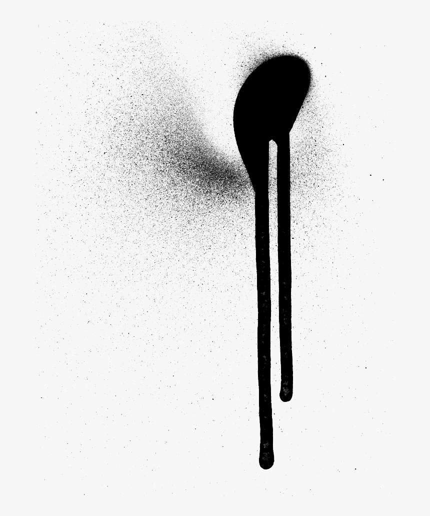Spray Paint Drip Png Monochrome, Transparent Png , Transparent Png