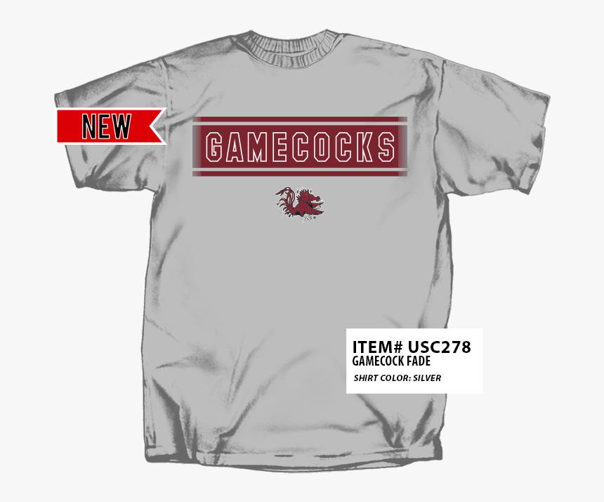 Usc278 Carolinafade Grey Garnet Black New - Georgia On My Mind Shirt, HD Png Download