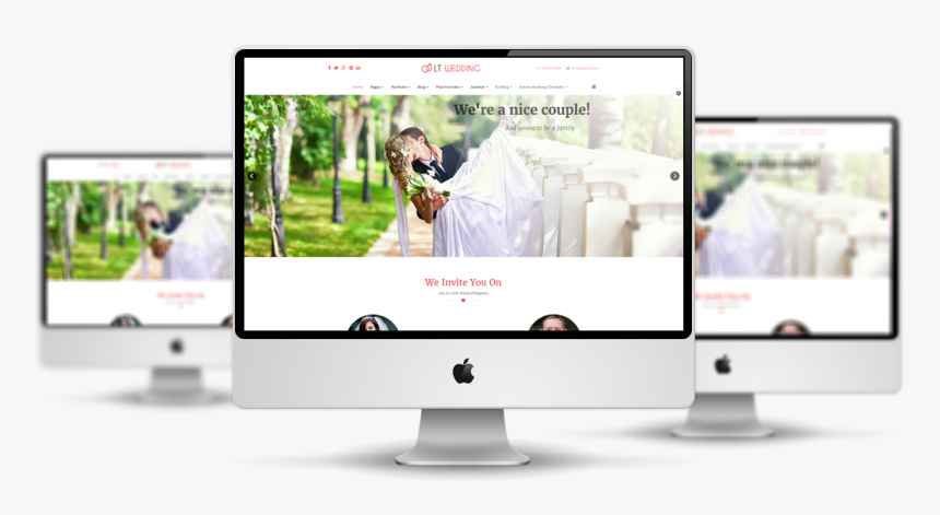 Lt Wedding Mockup - Joomla Template Wedding, HD Png Download