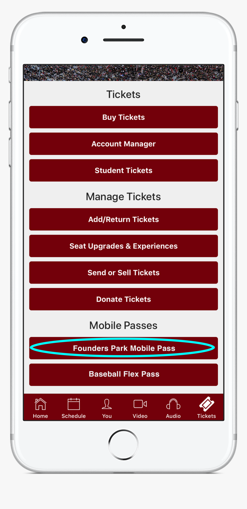 Stadium Ticket Purchase Mobile, HD Png Download