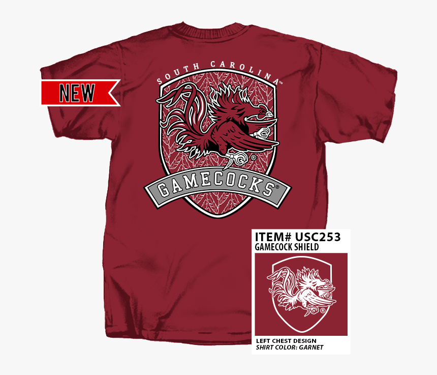 Usc253 Gamecockshield New - Gadsden Flag T Shirt, HD Png Download
