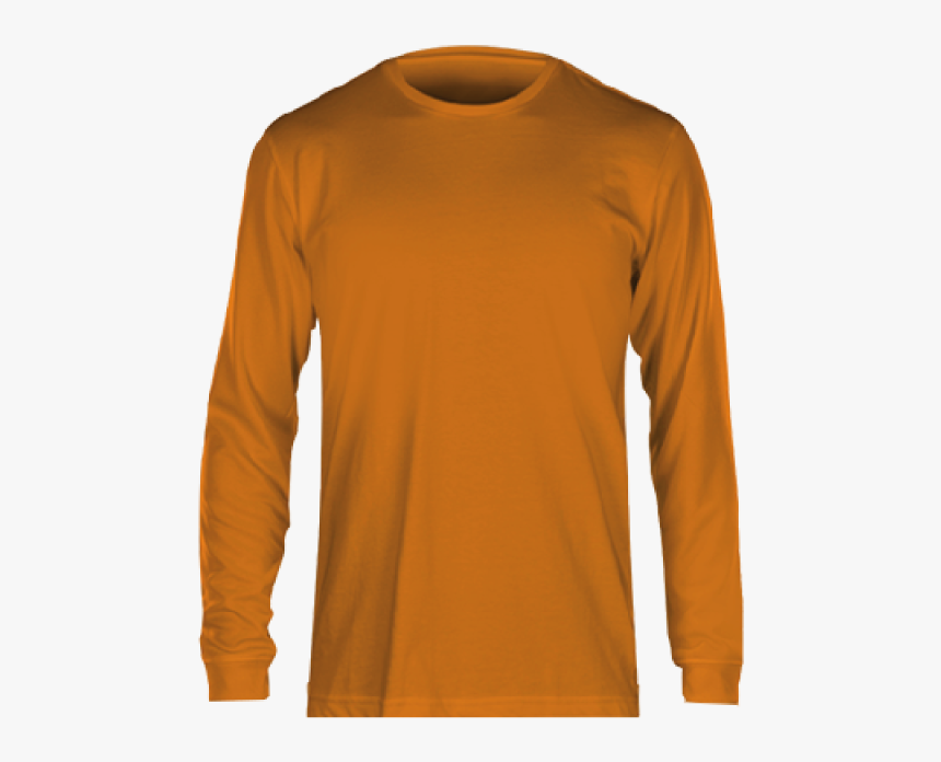 Fan Cloth Long Sleeve Tee Orange - Long-sleeved T-shirt, HD Png Download