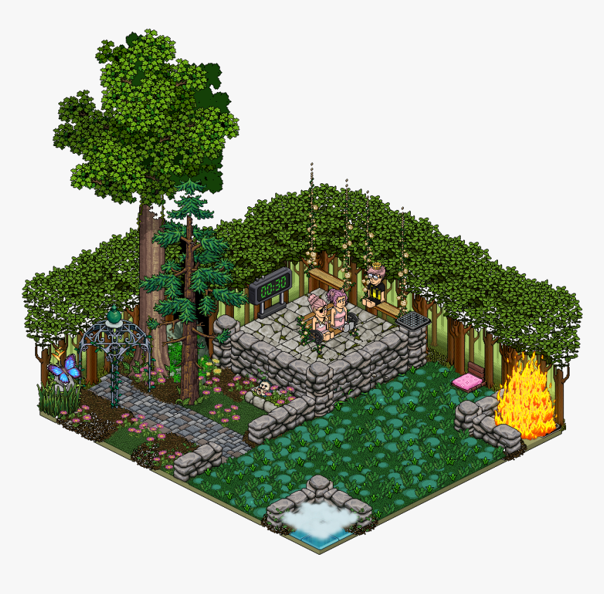 In The Area You Want To Be Heaven, Place A Gate To - Heaven Or Hell Habbo, HD Png Download