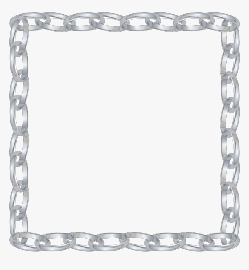 Silver Chain Border, HD Png Download