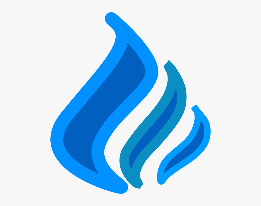 Blue Flame Solid Color6 Clip Art At Clker - Clip Art, HD Png Download