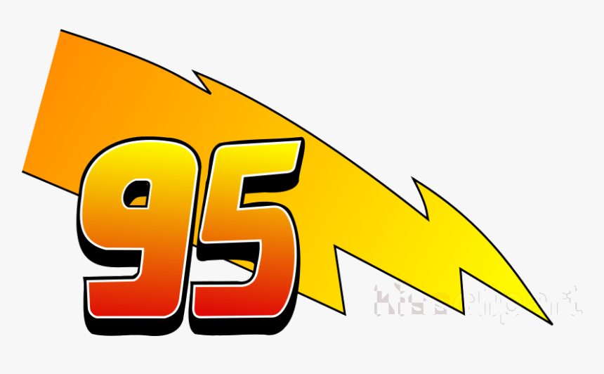 Lightning Mcqueen 95 Logo Clipart Clip Art Transparent - Lightning Mcqueen 95 Logo, HD Png Download