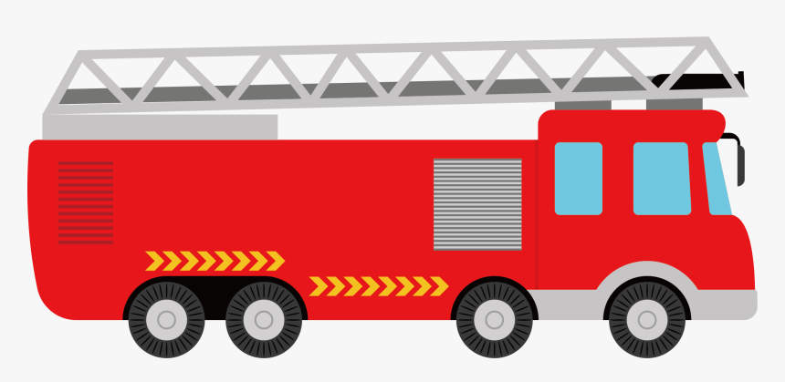 Fire Engine Car Transport Illustration - Fire Trucks Illustration Free, HD Png Download