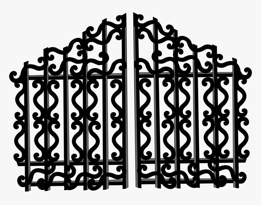 Heaven Clipart Golden Gates - Iron Railing Png, Transparent Png