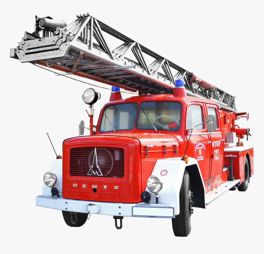 Fire Truck Png Image - Fire Truck Png Old, Transparent Png