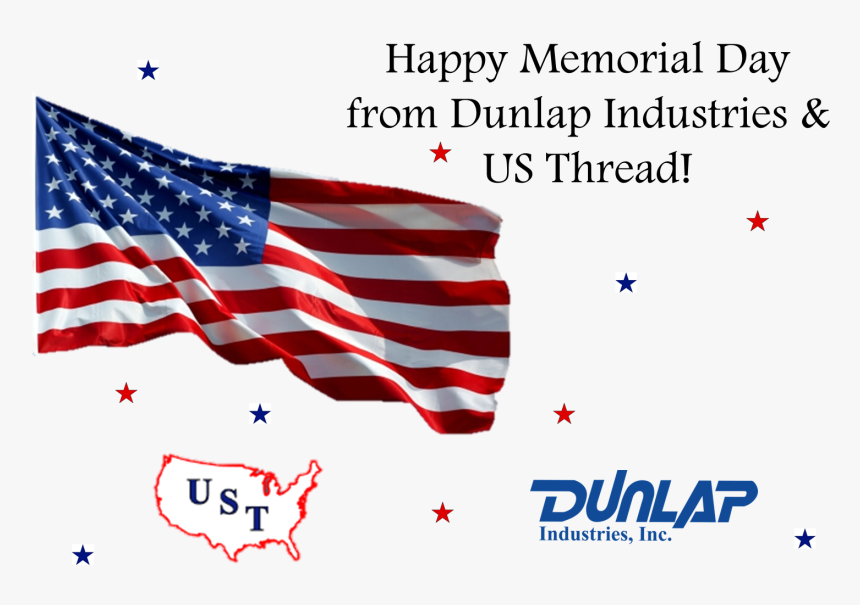 Happy Memorial Day Png - American Flag, Transparent Png
