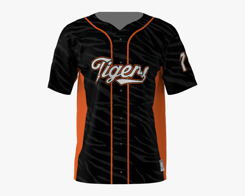 Tigers Black Baseball Jersey Sublimation Kings - Baseball Uniform, HD Png Download