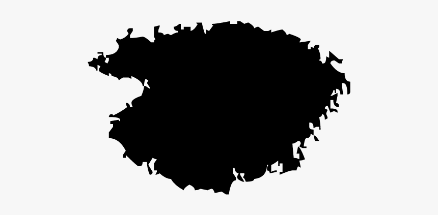 Paintbrush Black And White Silhouette - Illustration, HD Png Download