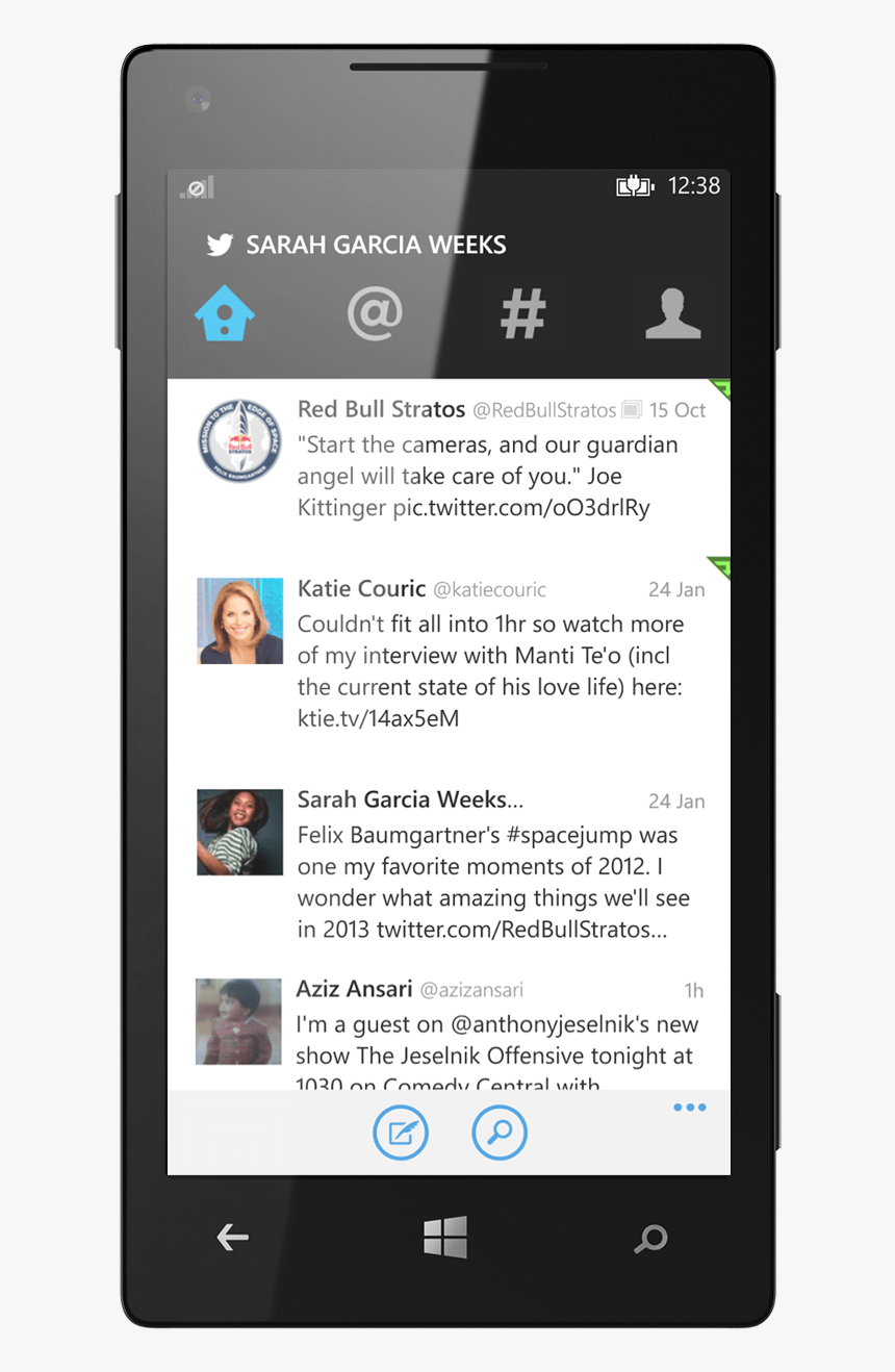 Twitter Windows Phone, HD Png Download