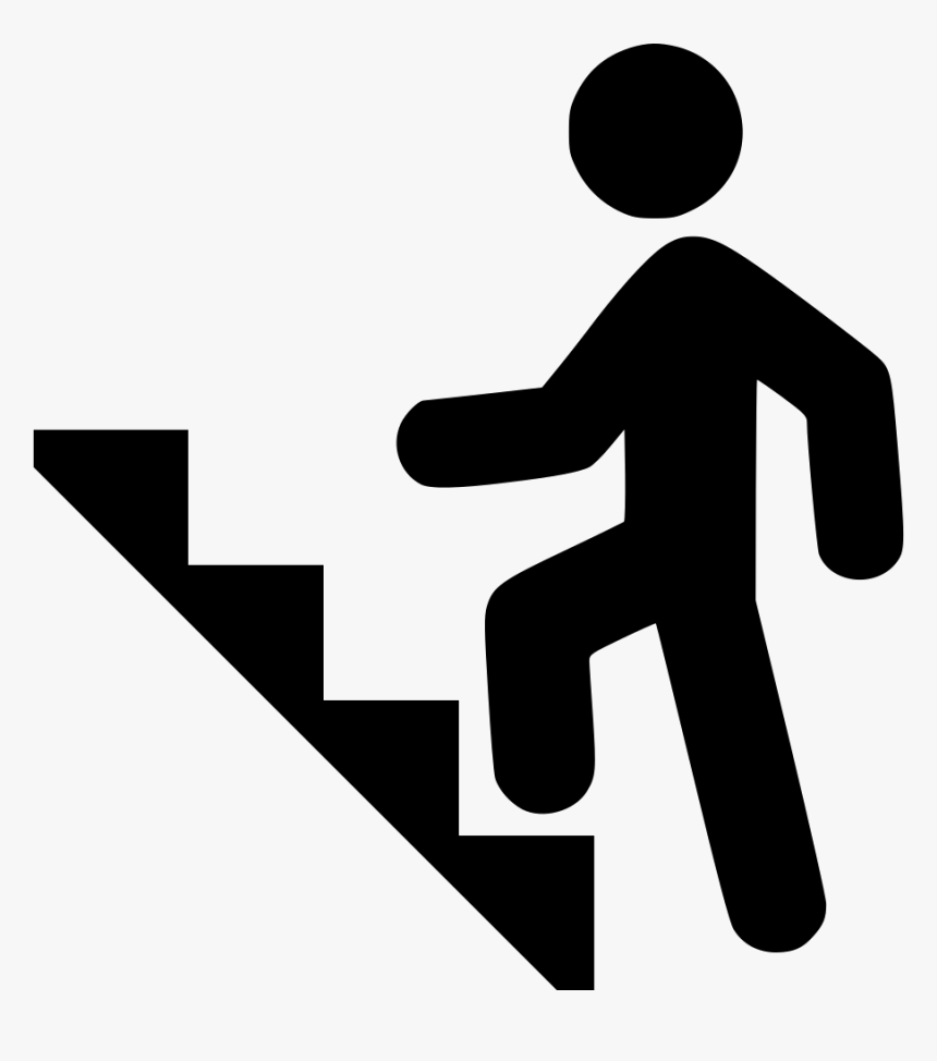 Climbing Stairs - Stairs Icon, HD Png Download