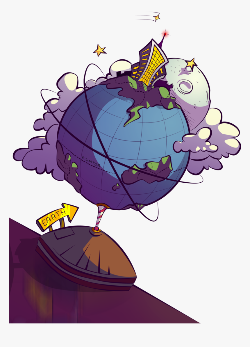 Cartoon Earth Globe Render By Eballen On Clipart Library - Digital Earth Cartoon Png, Transparent Png