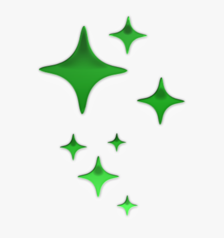 #mq #green #stars #star #glow - Sparkle Clipart Black And White, HD Png Download