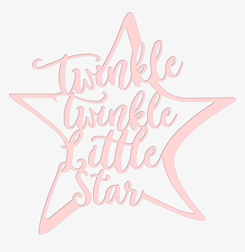 Twinkle Twinkle Little Star Metal Art - Calligraphy, HD Png Download