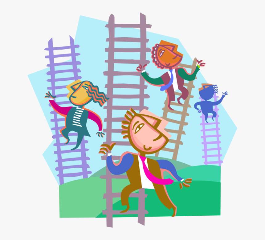 Graphic Free Adversary Rivals Climb Ladders Vector - Welcome To The Corporate World, HD Png Download