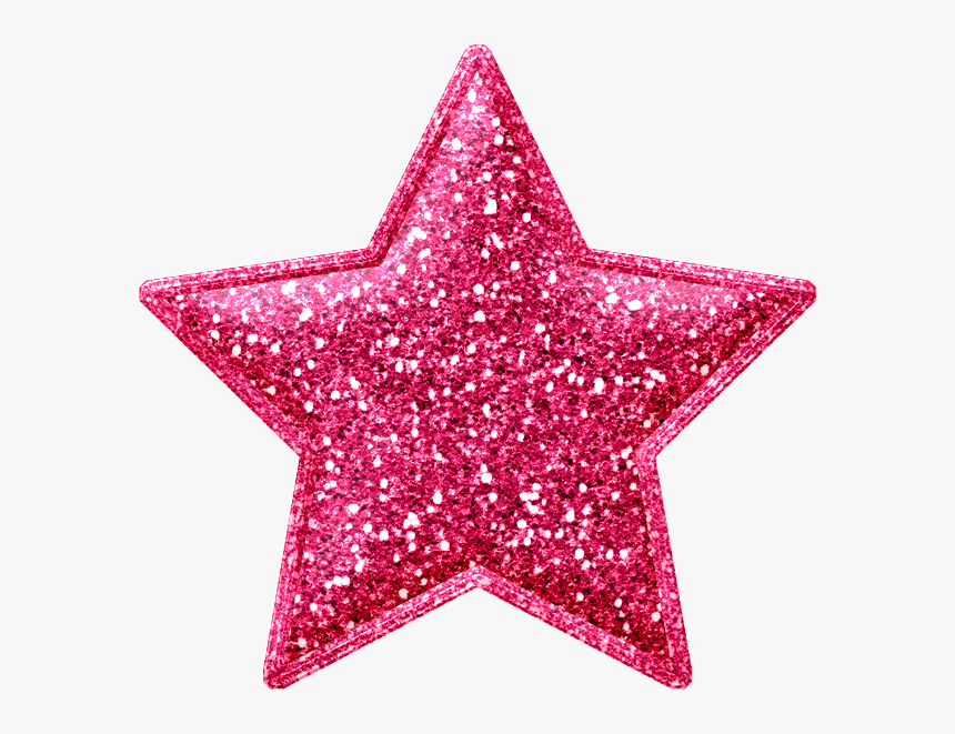 Nitwit Collection Pinterest - Pink Glitter Star Png, Transparent Png