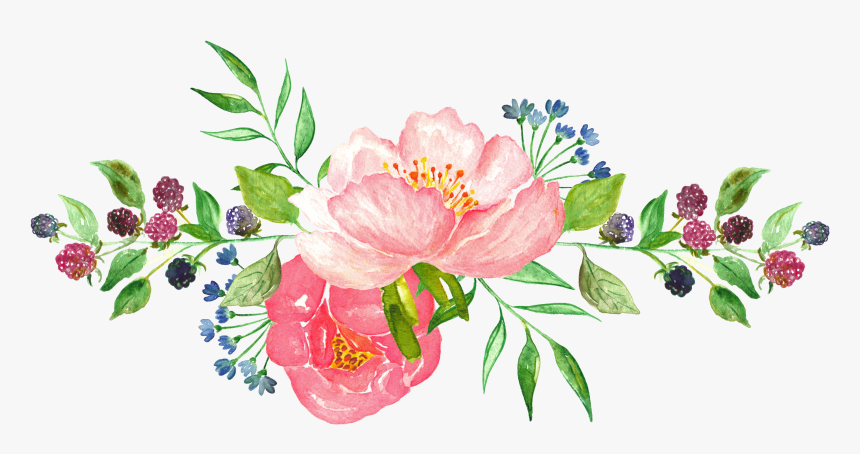 19 Transparent Watercolours Bouquet Huge Freebie Download - Transparent Flowers Png Watercolor, Png Download