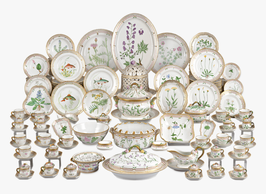 Flora Danica Porcelain Dinner Service By Royal Copenhagen - Flora Danica Porcelain, HD Png Download