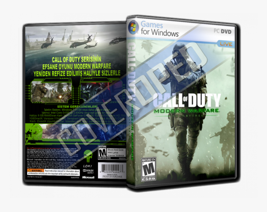 Transparent Modern Warfare Remastered Png - Xbox 360 Cover, Png Download