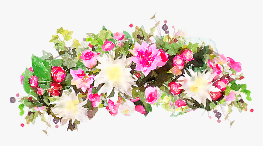 Flower Watercolor Transparent Png - Floral Design Watercolor Transparent, Png Download