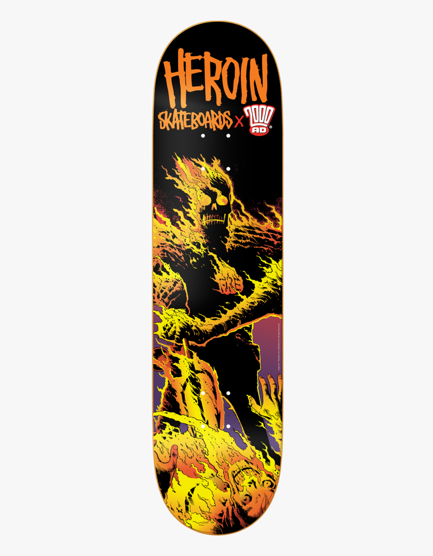 06 01 0129 H Dk Judges Fire Board Mock Up - Skateboard Deck, HD Png Download