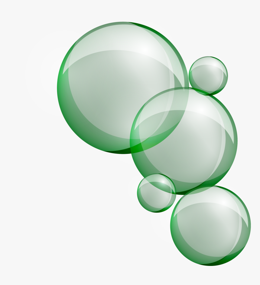 Green Bubbles Png Transparent Image - Green Bubbles No Background, Png Download