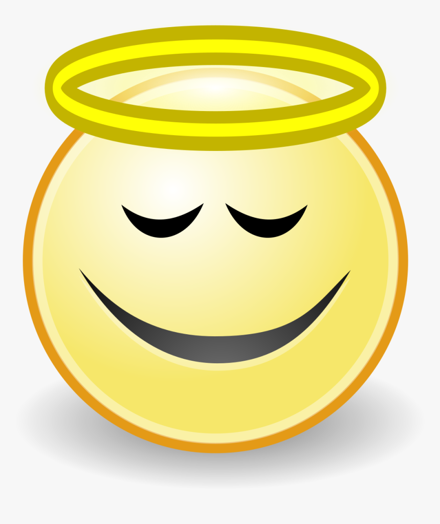 Smiley Emoticon Angel Face Clip Art - Smiley Face, HD Png Download