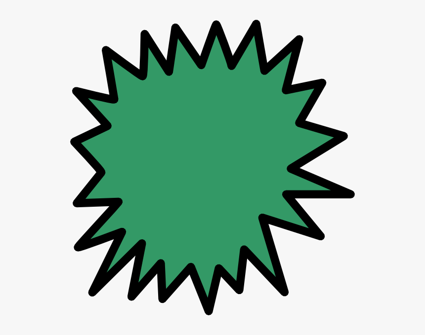Green Comic Callout Clip Art At Clker - Empty Comic Book Word Bubbles, HD Png Download