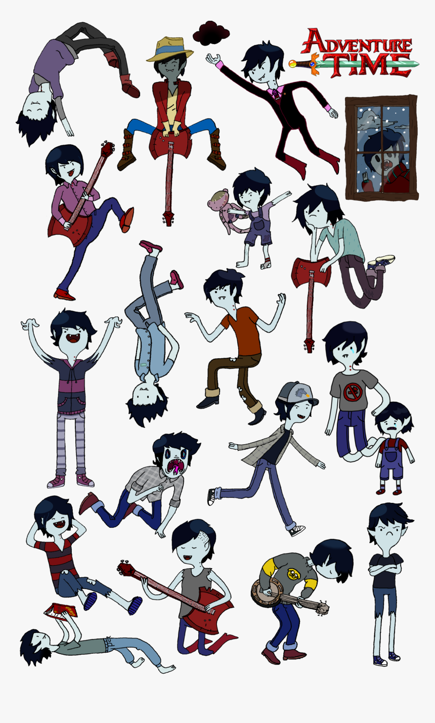 Marshall Lee Genderbent Outfits - Adventure Time Marshall Lee Outfits, HD Png Download