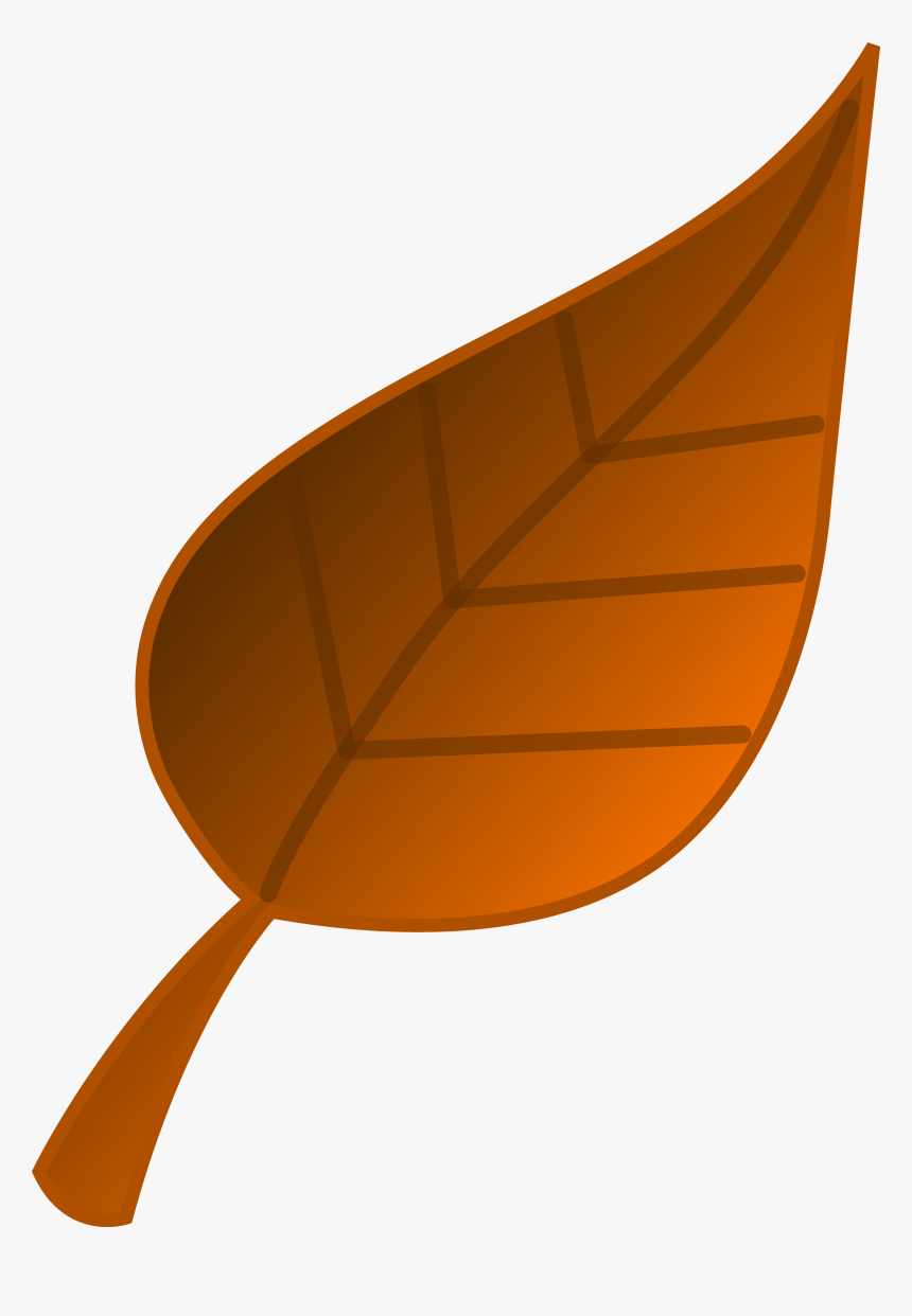 Fall Leaves Tree Clipart - Brown Autumn Leaf Clipart, HD Png Download