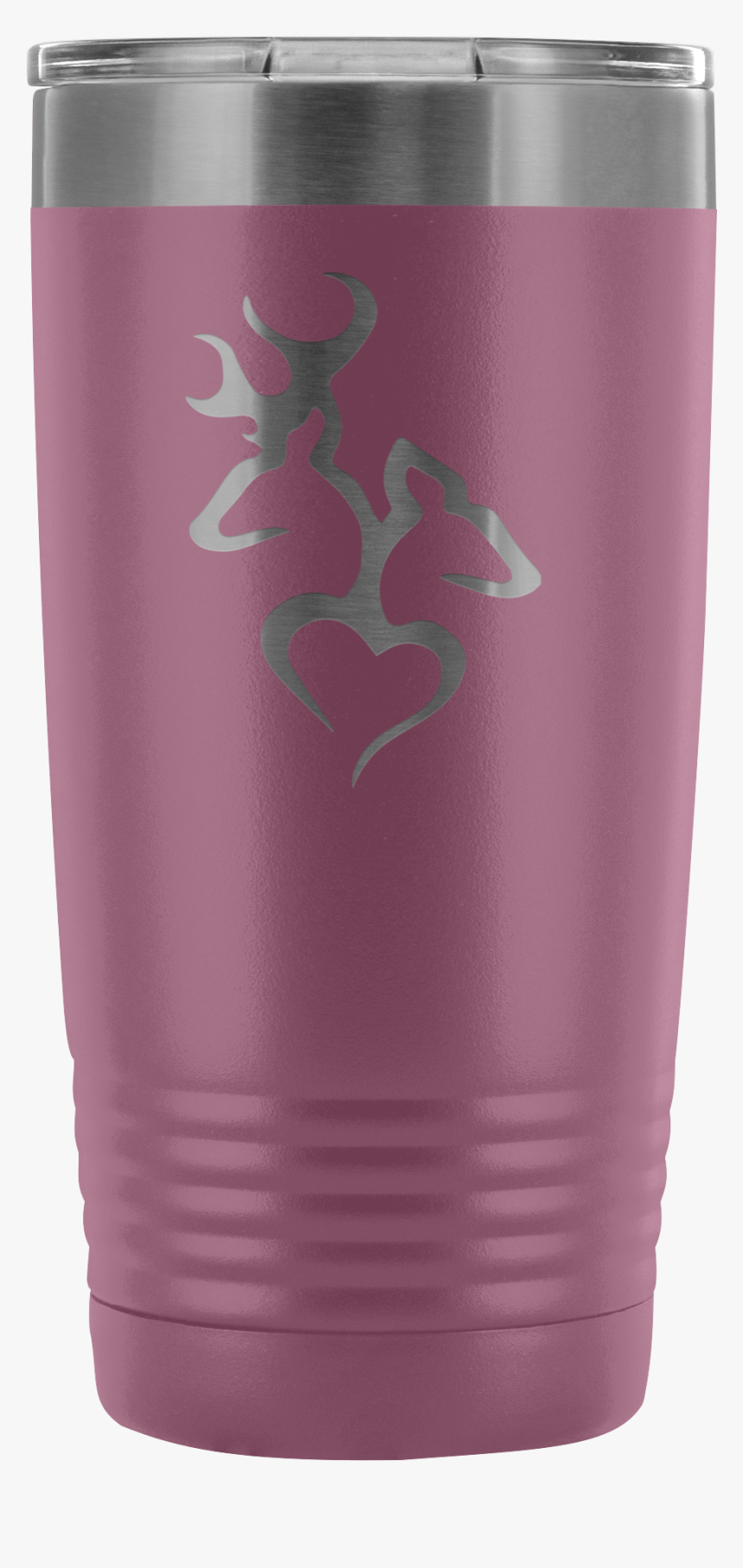 Deer Couple Heart Shape 20 Oz Tumbler☕☕ 
 Data-zoom, HD Png Download