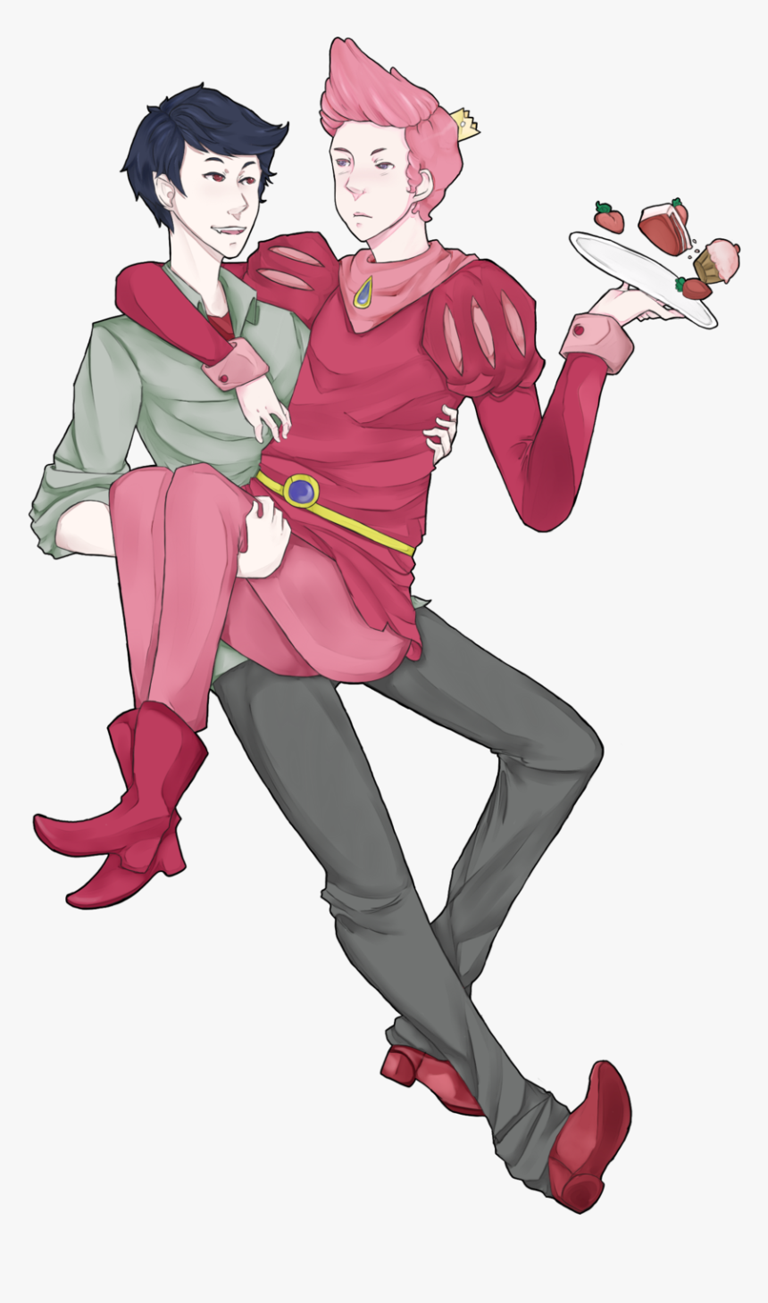 Marceline And Bubblegum Yaoi, HD Png Download