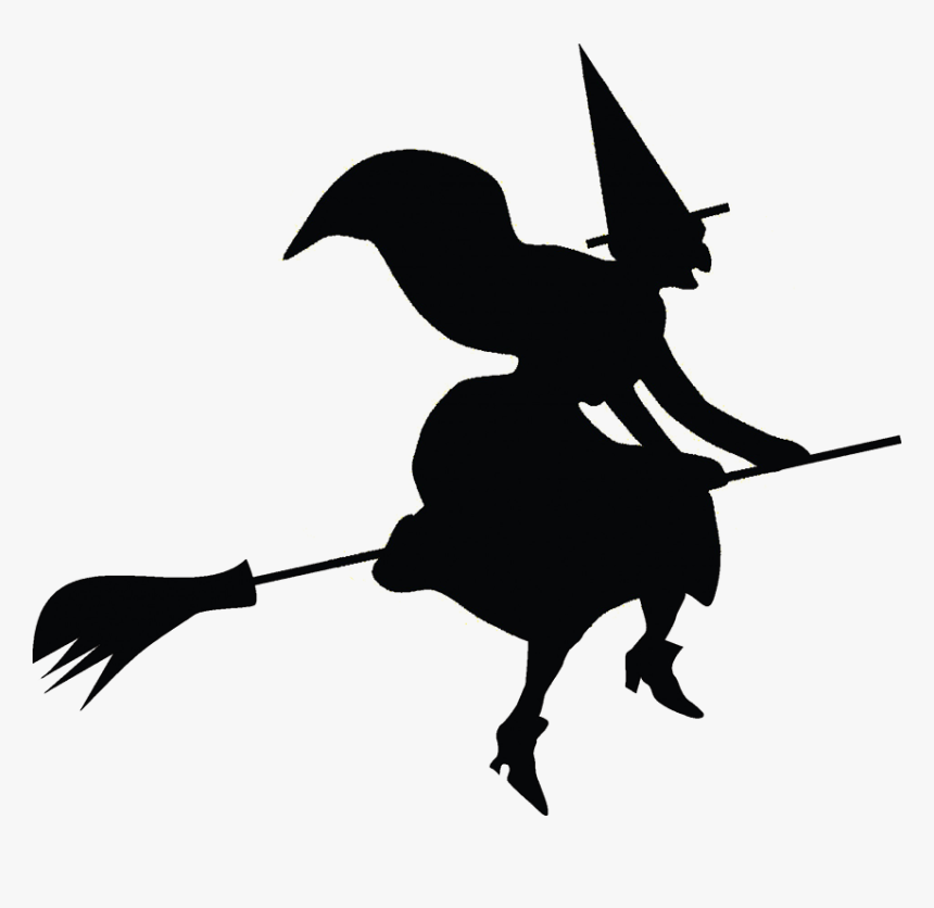 Halloween Clip Art Witch On Broomstick - Halloween Clipart, HD Png Download