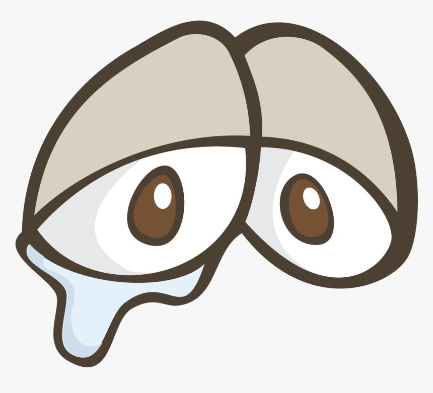 Crying Face Png - Cartoon Eyes Crying Png, Transparent Png