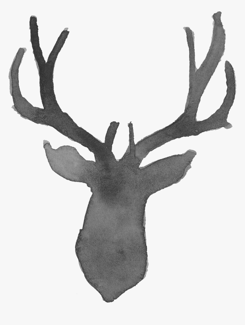 Transparent Background Silhouette Deer, HD Png Download