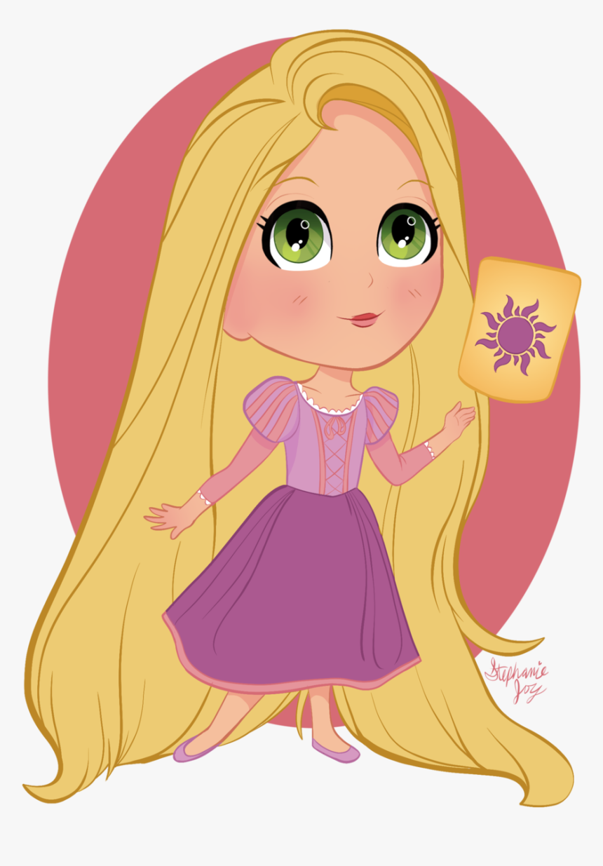 Rapunzel Clipart Chibi - Рапунцель Чиби, HD Png Download