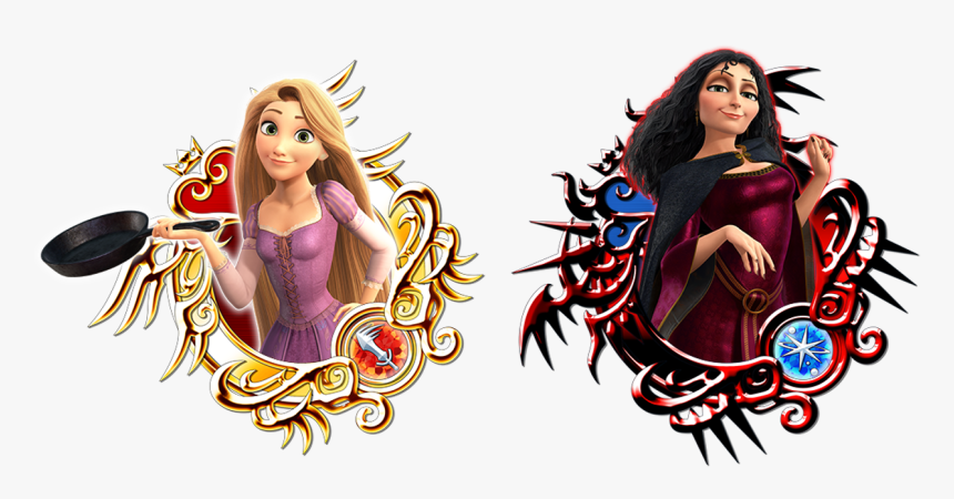 Kh3 Rapunzel Gothel - Khux 7 Star Medal, HD Png Download