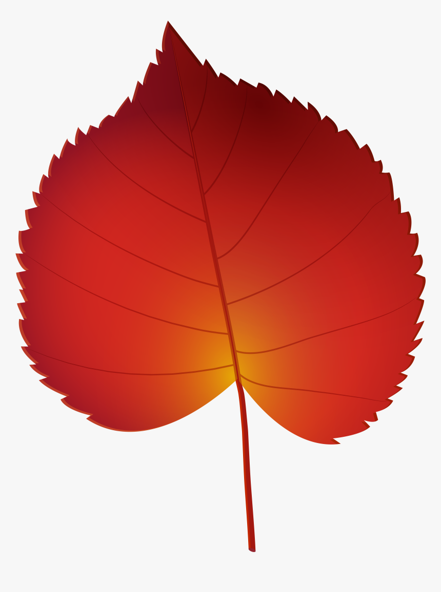Clipart Leaves Red Fall Leaf, HD Png Download